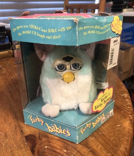 Teal white furby - teal, babies
